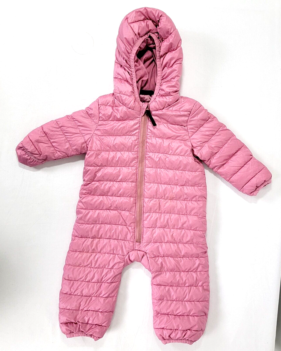 Primary Clothing Infant Girls Puffer One piece sleeper coat