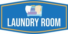 Fancy Plus Laundry Room Wall or Door Sign  Business and Workplace Signage