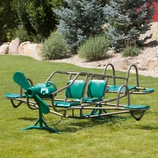 Playground Equipment Airplane Teeter Totter Outdoor Kids Backyard Play See Saw