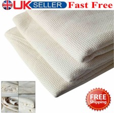 Handmade Cotton Blend Monks Cloth Punch Needle DIY Embroidery Needlework Fabric