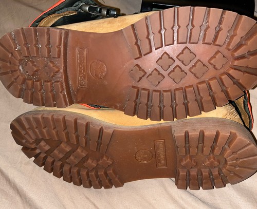 Timberland Premium Gaiter Boots Mens Size 12 Tan & Army Green SS 11.5 NH A1QY8 - Picture 8 of 8