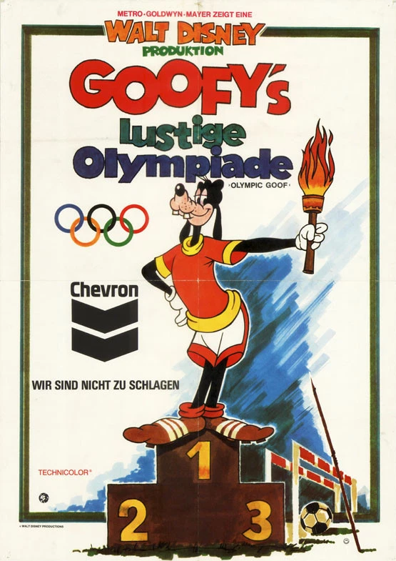 Goofy's lustige Olympiade ORIGINAL A1 Kinoplakat Walt Disney - Bild 1 von 1