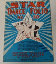 Star Dance Folio No. 30 Piano Songbook 1927 Fox Trots Waltzes Novelties Blues