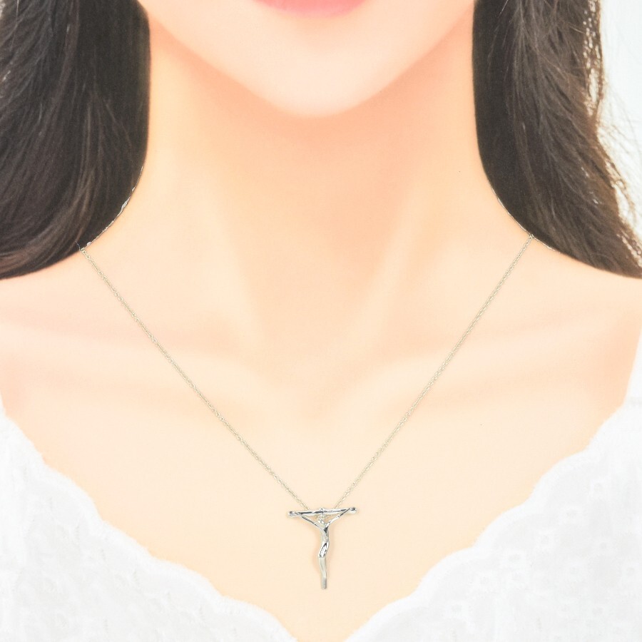 TIFFANY & Co. Elsa Peretti Rosary Cross Silver 925 Used F/S TIFFANY & Co. Elsa Peretti Rosary Cross Silver 925 Used F/S