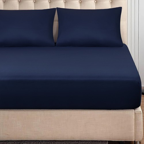 Fitted Sheet Deep Pocket Easy Care Breathable Microfiber Elastic Bedding Sheets - Picture 9 of 47
