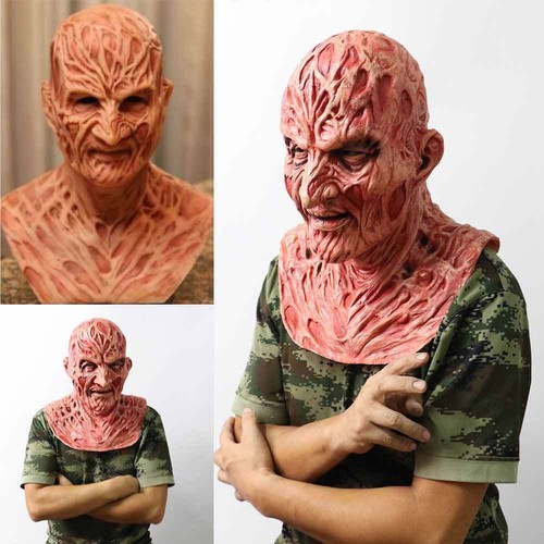 Freddy Krueger Horror Latex Fancy Dress Masks Halloween Cosplay