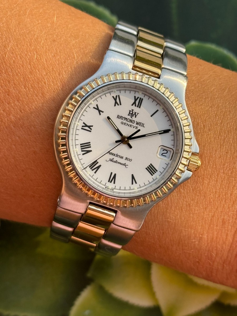 Raymond Weil Amadeus 2000 Watch Automatic Date Mens 34mm Swiss
