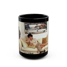 Joan Collins #522 (Vintage Female Icon) Black Coffee Mug