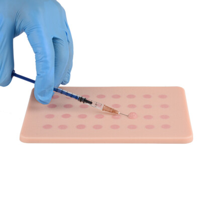 Practical Venipuncture Injection Silicone Training Pad Human Skin 