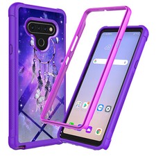 Lindo Estuche Colorido Para LG K51 Híbrido Diseño IMD Gráfico Antiarañazos Moda