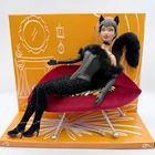 Vintage Lounge Kitties Panther African American Barbie Doll C3553