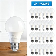 24 GE LED Light Bulbs 60 Watt daylight A19 Non Dimmable. 760 lumens