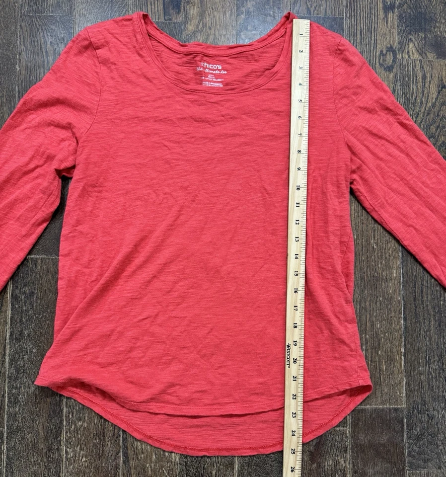 Camiseta Chicos The Ultimate Talla 1 (M/8) Coral Manga Larga Pestaña Enrollable Foto 3 de 4