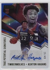 2020 Panini Recon True Potential Signatures Blue 25/49 Ashton Hagans Auto 0fp5