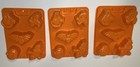 Jello Jigglers Halloween Molds Lot Of 3 Trays Witch Bat Pumpkin Cat Ghost