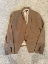 Ann Taylor Loft Blazer Size 8 Tan, One Button, Workwear Blazer