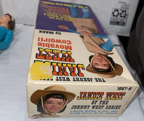 VINTAGE! Marx Janice West Movable Cowgirl Complete W/ Original Box & Accessories - Picture 7 of 12