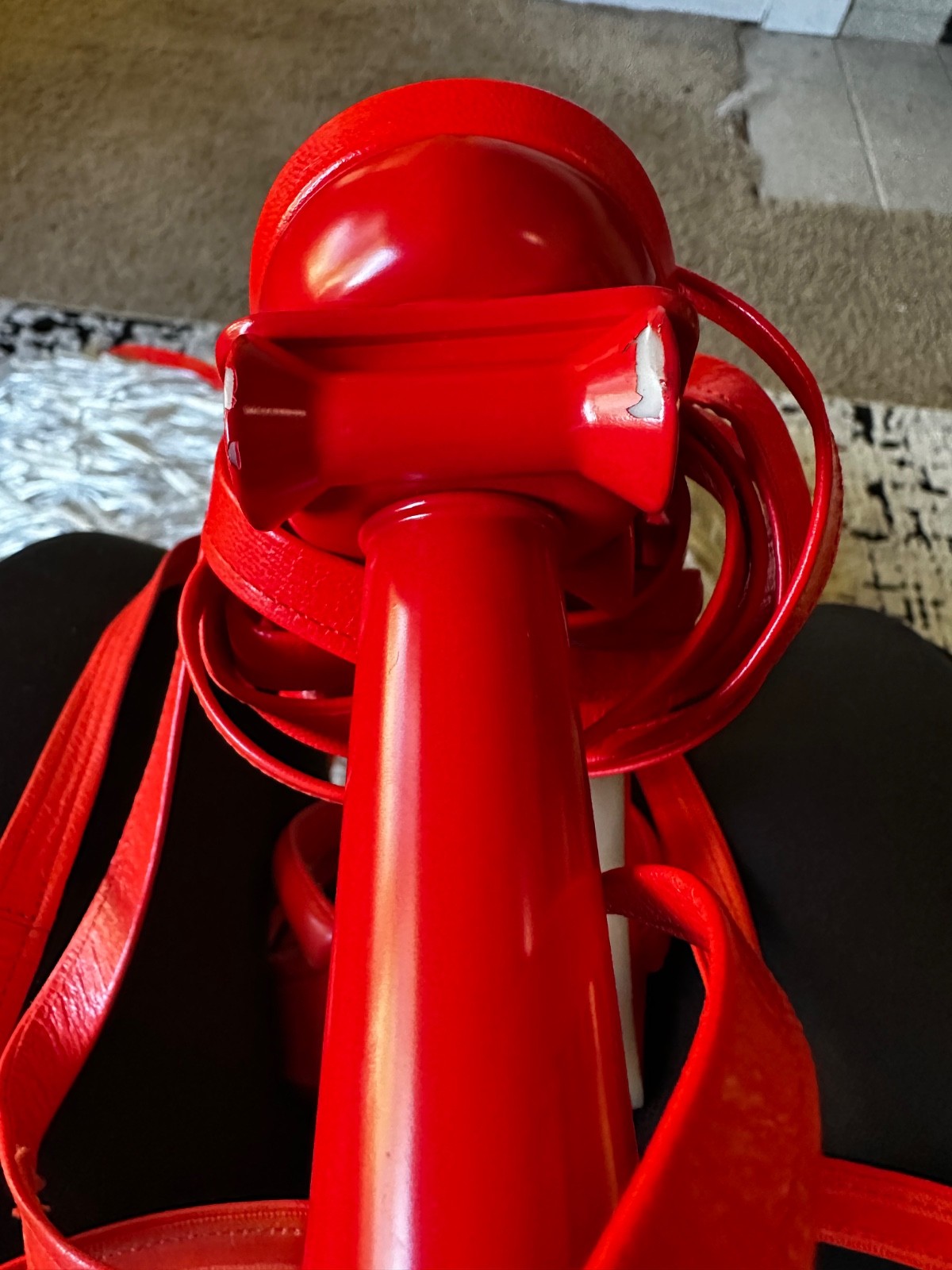 AUTHENTIC CHANEL ORANGE COLUMN PLATFORM HEELS SIZ… - image 6