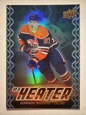 2024-25 Upper Deck Series 2 Refractor - On A Heater Connor McDavid #OH-12 Oilers