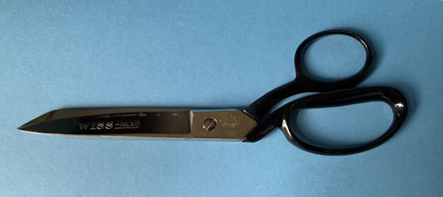 VTG Wiss Inlaid Steel Forge #28 Stainless Steel Bent Handle Tailor Shears 8 in