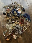 5 Pounds Jewelry Costume Vintage Mix LBS  necklaces bracelets pins Earrings