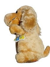 Vintage Crocker Spaniel Dog Plush Stuffed Animal National Bank 1979