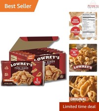 Microwave Pork Rinds Snack Pack Crispy Low-Ca...