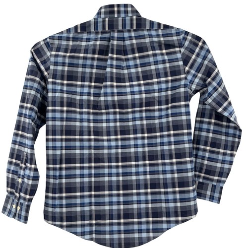 Brooks Brothers Mens Medium Blue Plaid Regent Long Sleeve Button Down Shirt - Picture 5 of 5