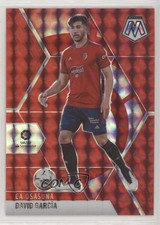 2020-21 Panini Mosaic La Liga Red Mosaic Prizm David Garcia David García #17 0c2