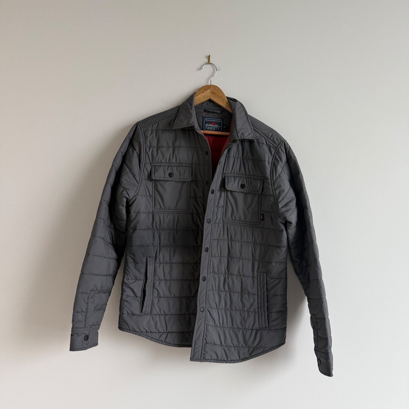 Faherty Atmosphere Packable Jacket - AshSize Medi… - image 3