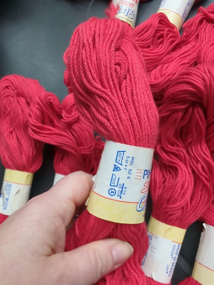 Pingouin 🐧 Juego de 10 Super Cable Algodón 💯 Algodón 93 Yardas/50g Peso DK Foto 4 de 4