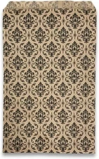 Damask/Kraft Paper Gift Bags - Shopping/Sales/Tote Bags