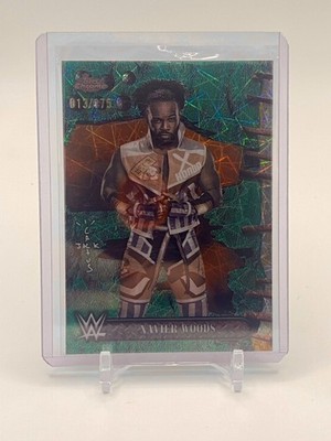 Xavier Woods 2025 Topps Chrome WWE Cactus Jack #18 /175 Teal Lasers Refractor