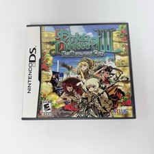 Etrian Odyssey III: The Drowned City CIB+ Complete w/ Skill Tree Poster