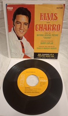 ELVIS PRESLEY, CHARRO (47-9731) 45 Runden First Print USA 1969 orange Cover EX/EX