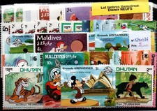 Lot 50 timbres thematique " Disney " NEUFS (1240126)