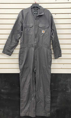 Carhartt Rugged Flex Coveralls Large Reg Canvas Workwear Gravel