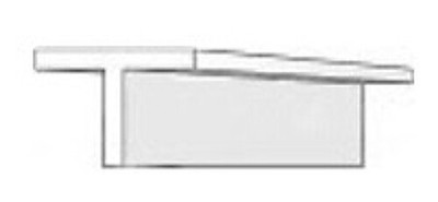 Evergreen .123'' (3.10mm) x 14 inch Polystyrene T Shape (3) - Model Scratch
