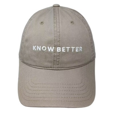 OTTO Baseball Cap Beige White OS KNOW BETTER COOL COMPANY Cotton Slideback Hat