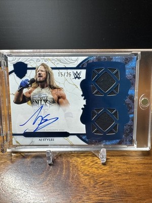2025 Topps Royalty Regalia Relics Signature Blue Auto AJ Styles /25