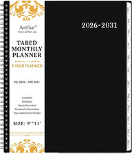 2026-2031 Monthly Planner/Calendar - 5 Year Monthly Planner, Jul. 2026 - Jun. 20