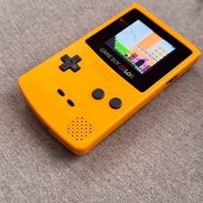 Yellow Gameboy Color IPS Console Backlit LCD Screen GBC Game Boy