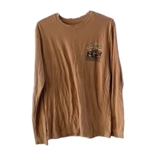 General Motors Chevrolet Camaro Z28 Graphic Long Sleeve T Shirt Size S Brown