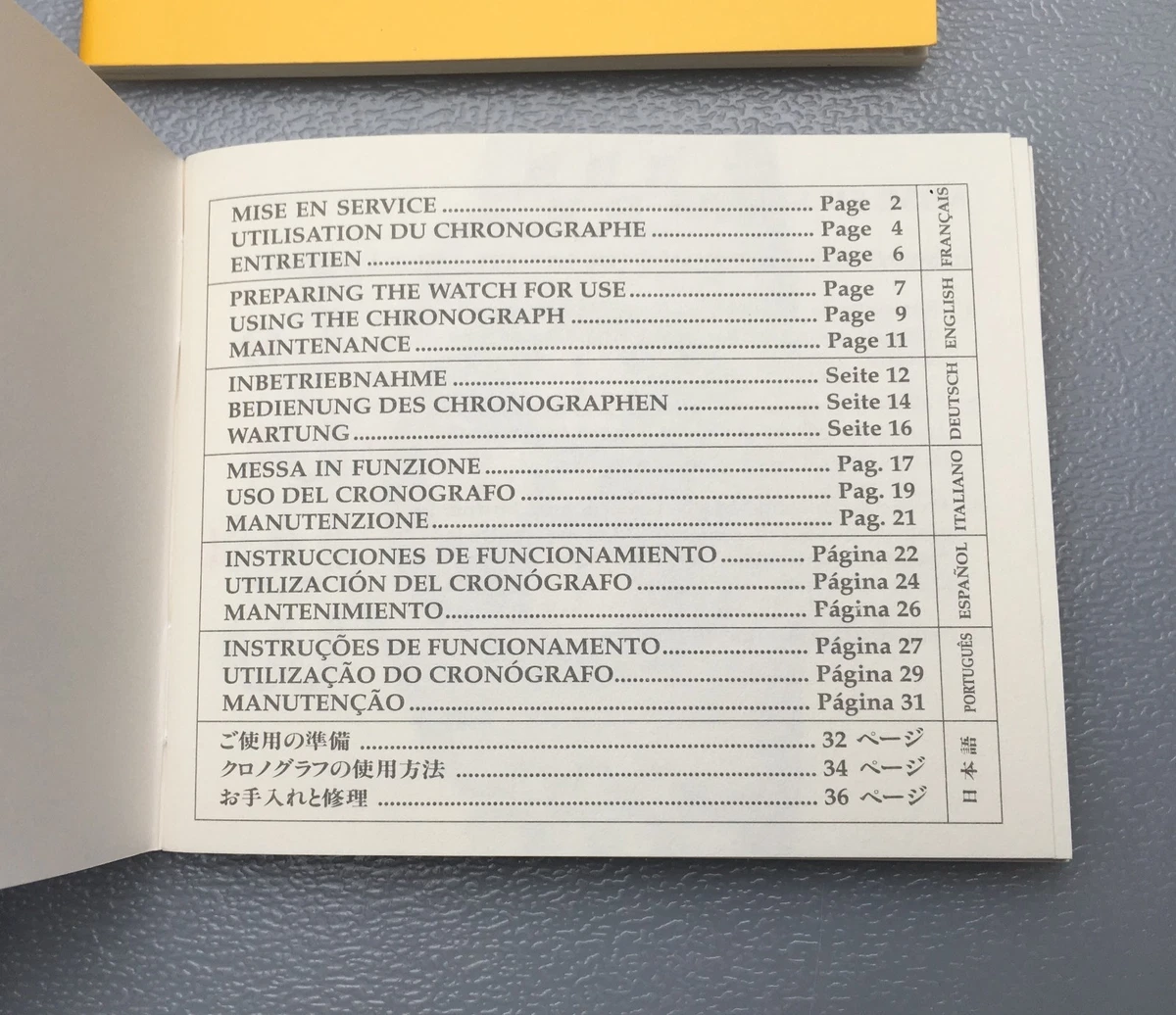 Breitling Navitimer Fighters Edición Especial Instrucciones A13330 Manual Papeles