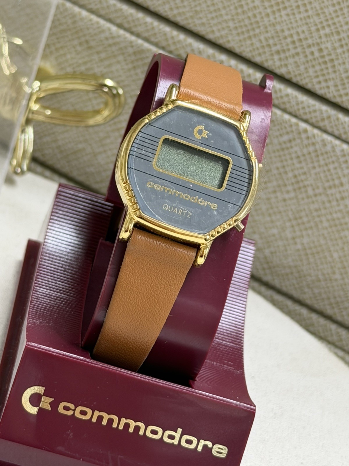 Vintage Commodore Digital Watch NOS Original Case Untested