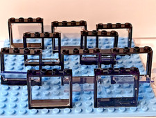 Lego Ventana Negra 1x4x3 Ventana con Pared de Vidrio Movible Casa Edificio NUEVO X10