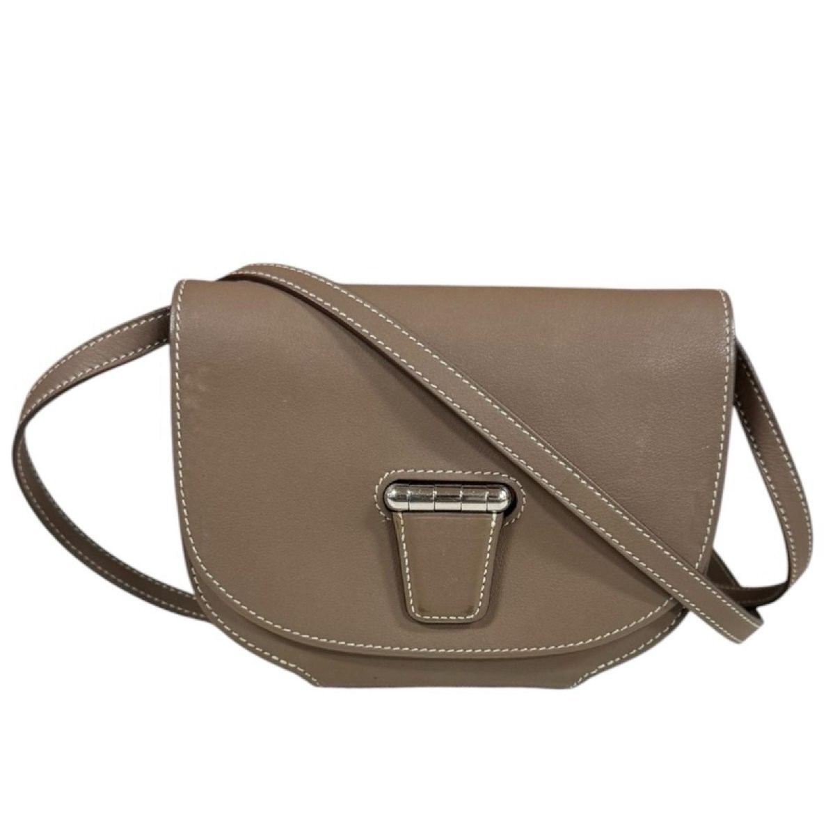 Hermes Mini Convoyeur Shoulder Bag Veau Swift Beige Ladies HERMES Used from Japa