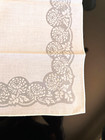 Vintage White Madeira Napkins Organza Flowers 12 — photo 3