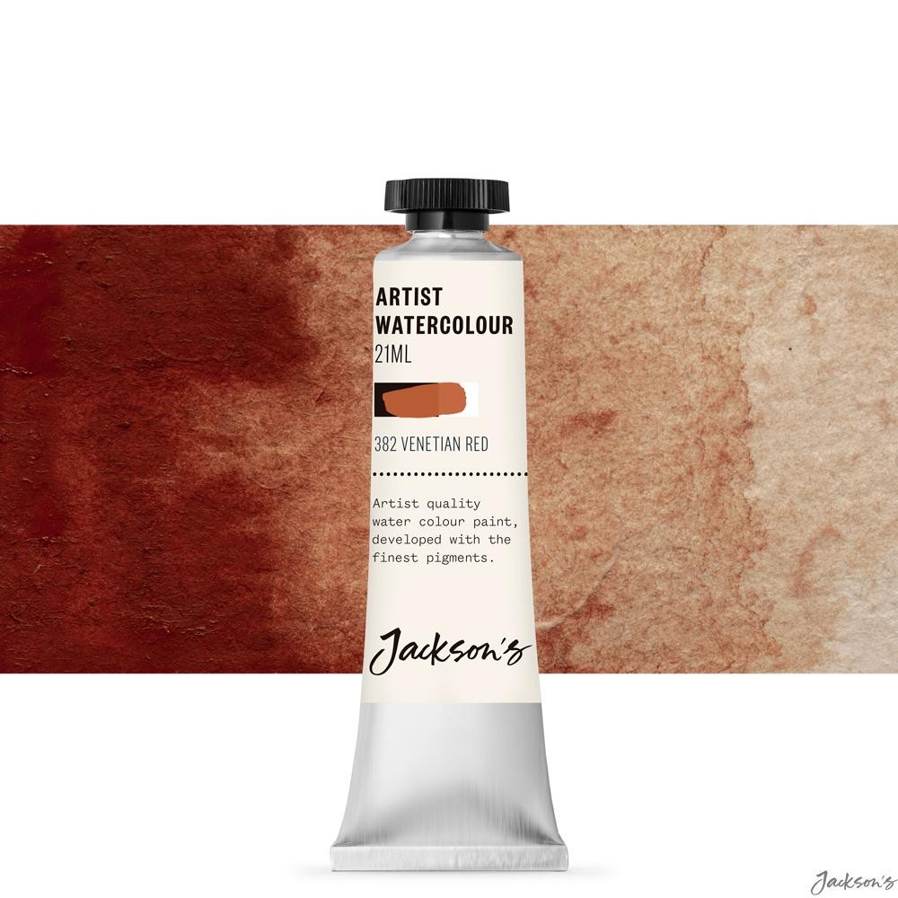 Jackson's : Artist Watercolour Paint : 21ml : Venetian Red : Tube of Highly P...