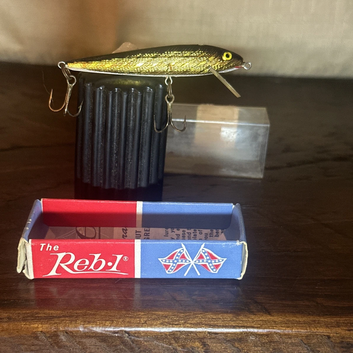 Leurre De Pêche Vintage BILL NORMAN 2.5 REB - Flottant, Boîte Et Papiers D'origine Inclus